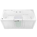 Ella's Bubbles O2SA3680T Big4Two Triple Massage Acrylic Outward Swing Door Walk-In Bathtub with Two Seats, Center Dual 2" Drains, 36"x 80", White