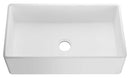 Anzzi Roine Farmhouse Reversible Apron Front Solid Surface 36 in. Single Basin Kitchen Sink in White K-AZ226-1A 5