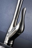 Anzzi Accent Series Single Handle Pull Down Kitchen Faucet in Brushed Nickel 6