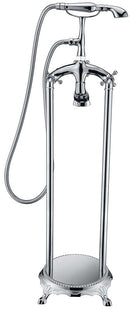 Anzzi Tugela 3-Handle Claw Foot Tub Faucet with Hand Shower in Polished Chrome FS-AZ0052CH 13