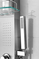 Anzzi Coastal 44 in. Full Body Shower Panel with Heavy Rain Shower and Spray Wand in Brushed Steel SP-AZ075 15