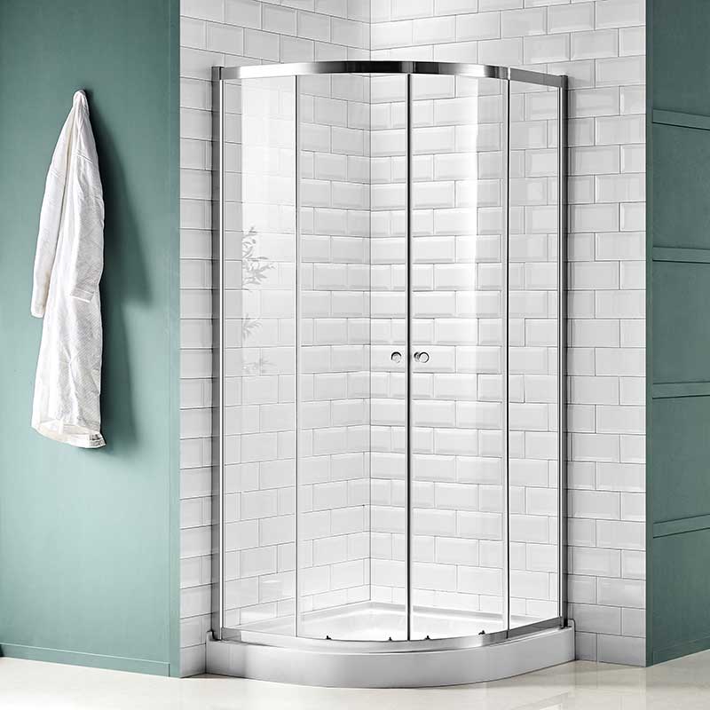Anzzi Mare 35 in. x 76 in. Framed Shower Enclosure with TSUNAMI GUARD in Polished Chrome SD-AZ050-01CH 5