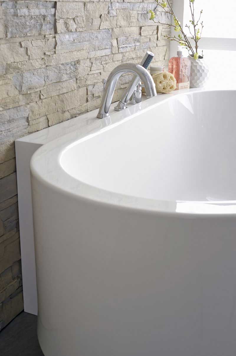 Aquatica Cocoon-Wht Freestanding Lucite® with Microban® Acrylic Bathtub - White 4