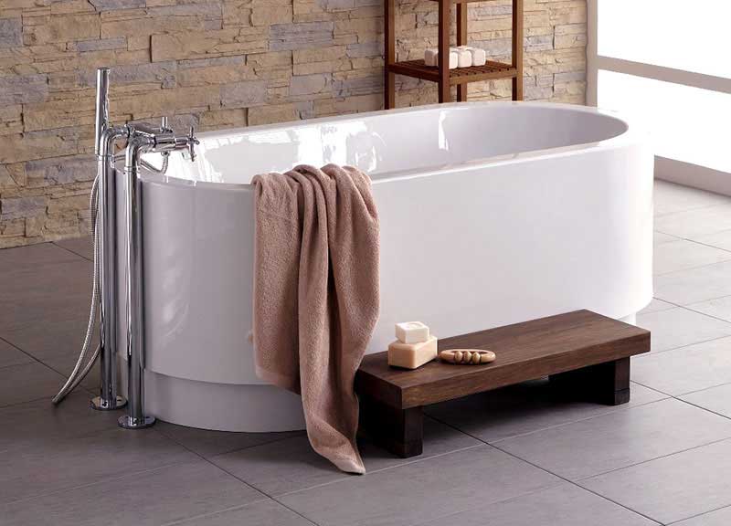 Aquatica Cocoon-Wht Freestanding Lucite® with Microban® Acrylic Bathtub - White 6