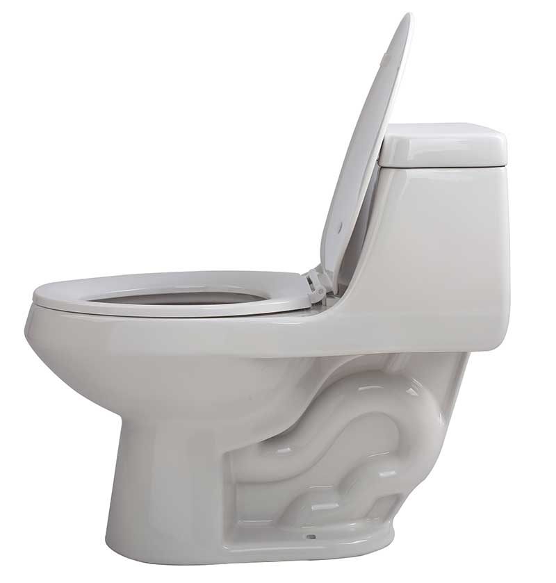 Anzzi Zeus 1-piece 1.28 GPF Single Flush Elongated Toilet in White T1-AZ058 19