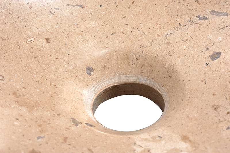 Anzzi Desert Chalice Natural Stone Vessel Sink in Classic Cream LS-AZ314 5