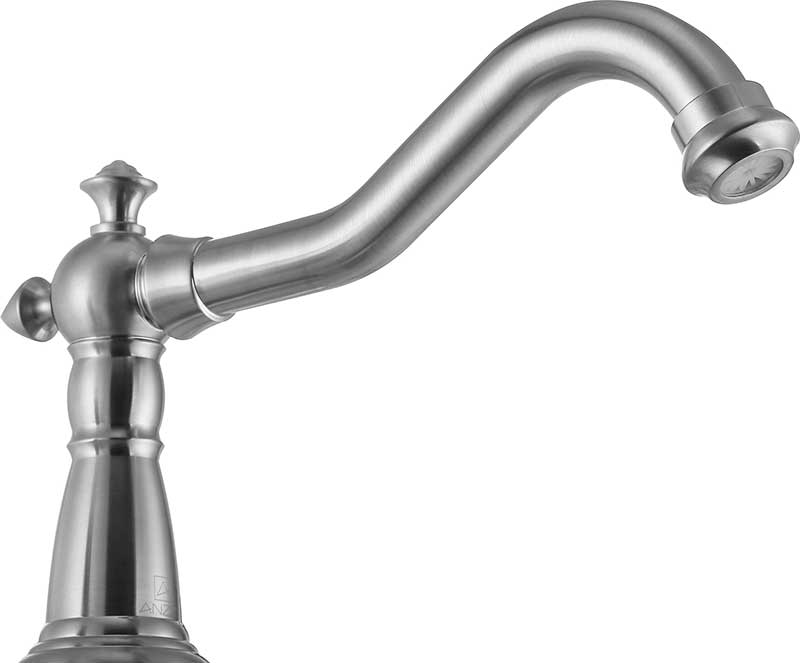Anzzi Patriarch 2-Handle Deck-Mount Roman Tub Faucet with Handheld Sprayer in Brushed Nickel FR-AZ091BN 11