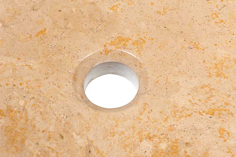 Anzzi Stoic Crown Natural Stone Vessel Sink in Classic Cream LS-AZ319 5