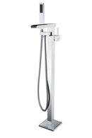 Anzzi Chand 67 in. Acrylic Flatbottom Non-Whirlpool Bathtub with Union Faucet and Talos 1.6 GPF Toilet FTAZ098-59C-65 3