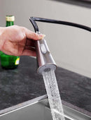 Anzzi Rodeo Single-Handle Pull-Out Sprayer Kitchen Faucet in Brushed Nickel KF-AZ214BN 9