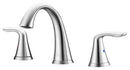 Anzzi Symphony Series 2-Handle Bathroom Sink Faucet in Brushed Nickel
