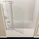 Anzzi Galleon 48 in. x 58 in. Frameless Tub Door with TSUNAMI GUARD in Brushed Nickel SD-AZ054-01BN 5