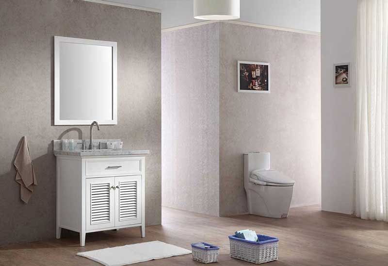Ariel Bath Kensington 31" Single Sink Vanity Set in White 2