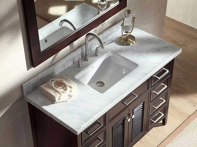 Ariel Kensington 49" Single Sink Vanity Set in Espresso 3