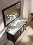 Ariel Kensington 61" Single Sink Vanity Set in Espresso 3