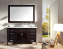 Ariel Kensington 61" Single Sink Vanity Set in Espresso