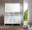 Ariel Bath Kensington 61" Single Sink Vanity Set in White