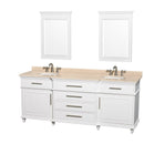 Wyndham Collection Berkeley 80" Double Bathroom Vanity - White WC-1717-80-DBL-WHT 3