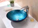 Anzzi Jonas Series Vessel Sink in Frosted Blue S122 4