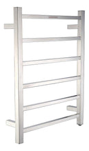 Anzzi Charles Series 6-Bar Stainless Steel Wall Mounted Electric Towel Warmer Rack in Brushed Nickel