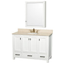 Wyndham Collection Abingdon 48" Single Bathroom Vanity - White WC-1515-48-WHT