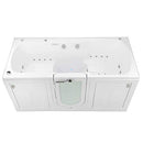 Ella's Bubbles O2SA3680TH Ella Big4Two 36"x 80" Triple Massage Acrylic Walk-In Bathtub with Outward Swing Door, Heated Seats, Dual 2" Drains, 36" x 80, White