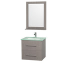 Wyndham Collection Centra 24" Single Bathroom Vanity for Undermount Sinks - Gray Oak WC-WHE009-24-SGL-VAN-GRO- 4