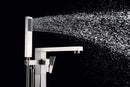 Anzzi Khone 2-Handle Claw Foot Tub Faucet with Hand Shower in Brushed Nickel FS-AZ0037BN 4