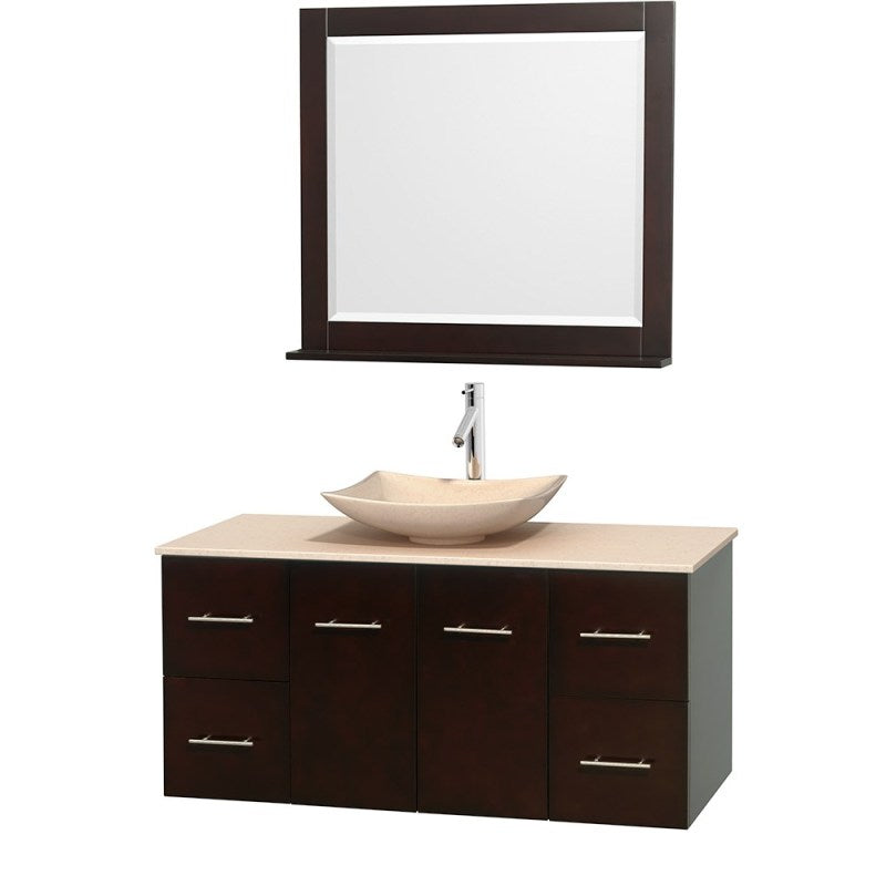 Wyndham Collection Centra 48" Single Bathroom Vanity Set for Vessel Sink - Espresso WC-WHE009-48-SGL-VAN-ESP 3