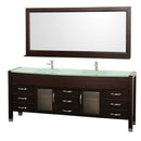Wyndham Collection Daytona 78" Double Bathroom Vanity Set - Espresso WC-A-W2200-78-ESP