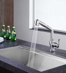 Anzzi Del Moro Single-Handle Pull-Out Sprayer Kitchen Faucet in Brushed Nickel KF-AZ203BN 11