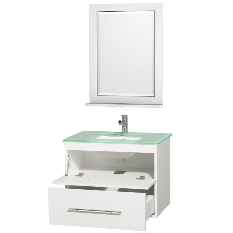 Wyndham Collection Centra 30" Single Bathroom Vanity for Undermount Sinks - Matte White WC-WHE009-30-SGL-VAN-WHT- 5