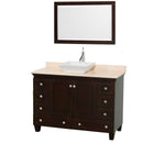 Wyndham Collection Acclaim 48" Single Bathroom Vanity for Vessel Sink - Espresso WC-CG8000-48-SGL-VAN-ESP 2