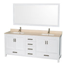 Wyndham Collection Sheffield 80" Double Bathroom Vanity - White WC-1414-80-DBL-VAN-WHT 3