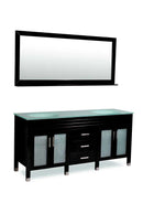 Belmont Decor Dayton Vanity BLK DM1D3-72/BLK