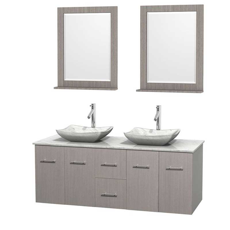 Wyndham Collection Centra 60" Double Bathroom Vanity Set for Vessel Sinks - Gray Oak WC-WHE009-60-DBL-VAN-GRO 7