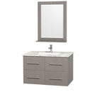 Wyndham Collection Centra 36" Single Bathroom Vanity for Undermount Sinks - Gray Oak WC-WHE009-36-SGL-VAN-GRO- 3
