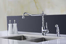 Anzzi Locke Single Handle Kitchen Faucet with Sprayer in Polished Chrome 2