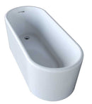 Anzzi Century 66.8 in. One Piece Acrylic Freestanding Bathtub in Glossy White