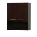 Wyndham Collection Centra Bathroom Wall Cabinet - Espresso WC-V207-WC-ESP