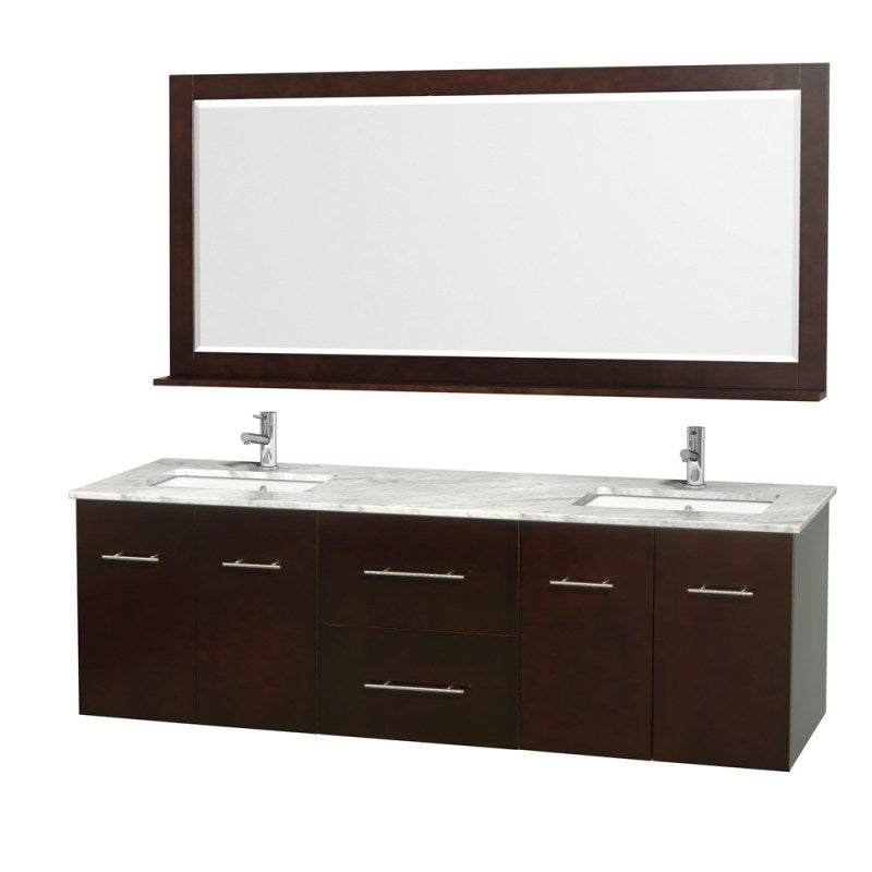 Wyndham Collection Centra 72" Double Bathroom Vanity for Undermount Sinks - Espresso WC-WHE009-72-DBL-VAN-ESP- 4