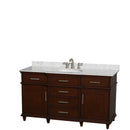Wyndham Collection Berkeley 60" Single Bathroom Vanity - Dark Chestnut WC-1717-60-SGL-CDK 6