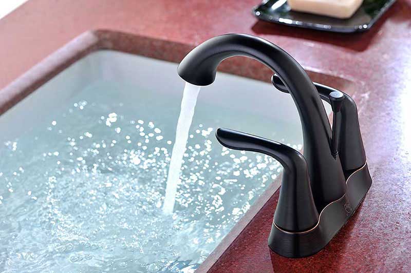 Anzzi Cadenza Series 2-Handle Bathroom Sink Faucet in Oil Rubbed Bronze 5