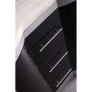 Design Element Jade 72" Double Sink Vanity Set in Espresso w/ Travertine Top 3