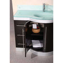 Design Element Jade 48" Single Sink Vanity Set in Espresso w/ Glass Top 3