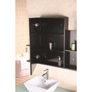 Design Element Portland 72" Double Sink - Wall Mount Vanity Set in Espresso 3