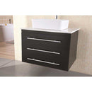 Design Element Portland 30" Single Sink - Wall Mount Vanity Set in Espresso 5