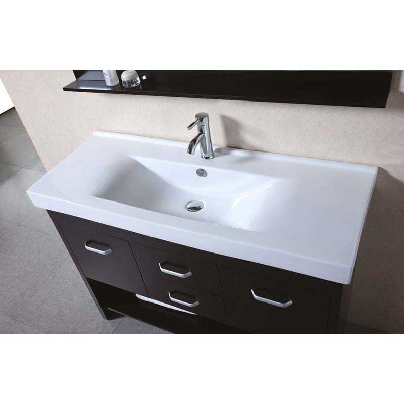 Design Element Citrus 48" Single Sink Vanity Set in Espresso 2