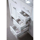 Design Element London 61" Double Sink Vanity Set in White 5