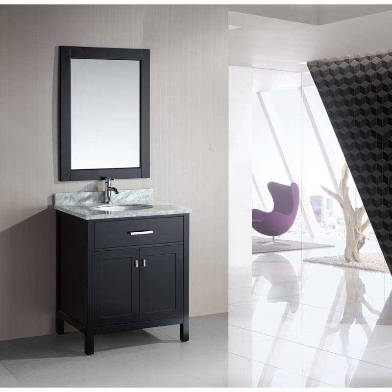 Design Element London 30" Single Sink Vanity Set in Espresso 2